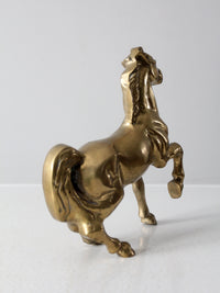 mid-century brass horse