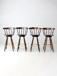vintage pub style bar stools set of 4