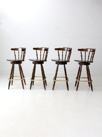 vintage pub style bar stools set of 4