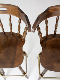 vintage pub style bar stools set of 4