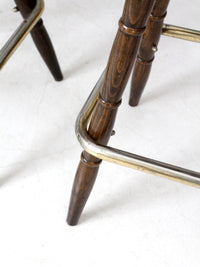 vintage pub style bar stools set of 4