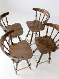 vintage pub style bar stools set of 4
