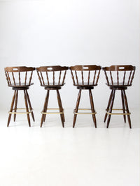 vintage pub style bar stools set of 4