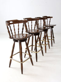 vintage pub style bar stools set of 4