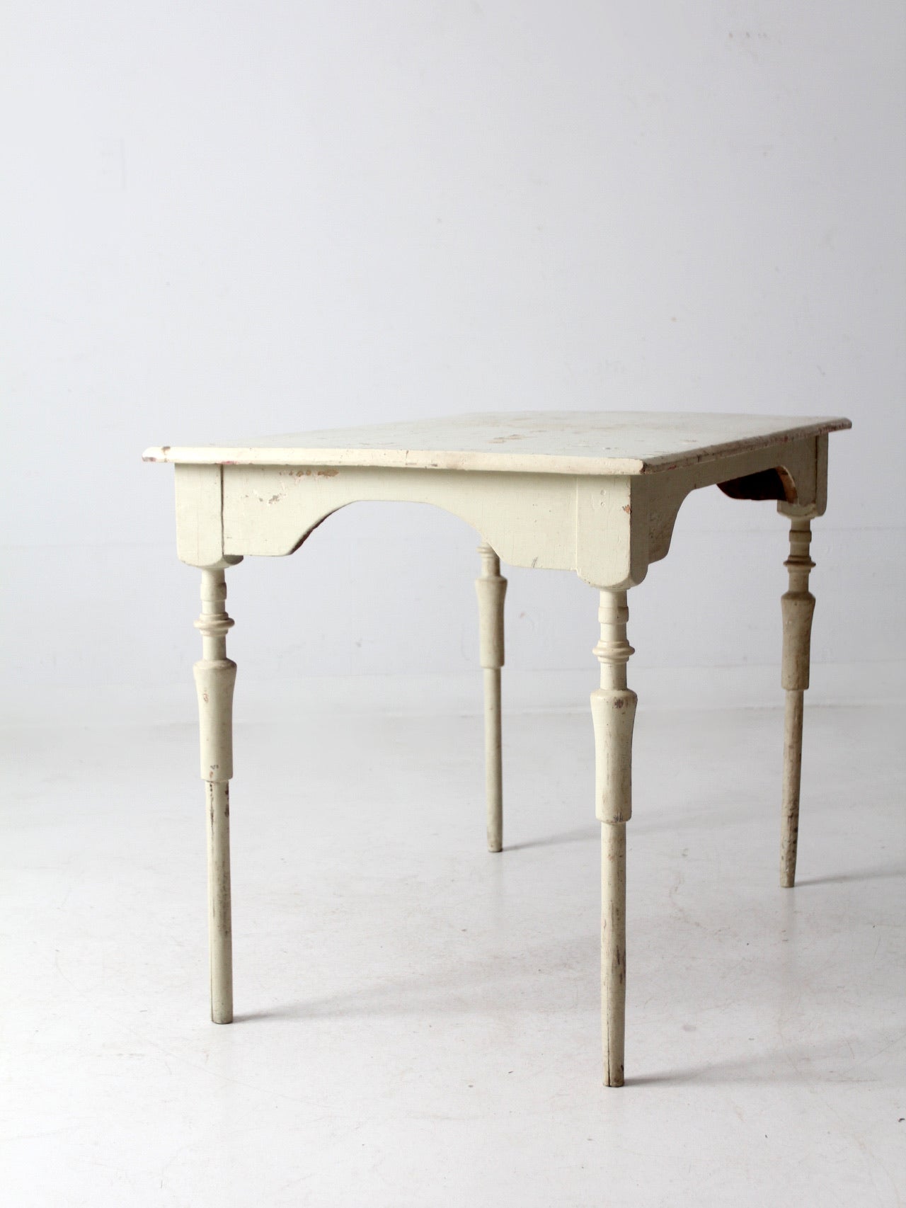 antique painted wood table