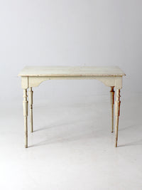 antique painted wood table