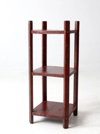 antique painted shelf stand
