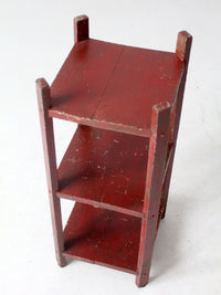 antique painted shelf stand