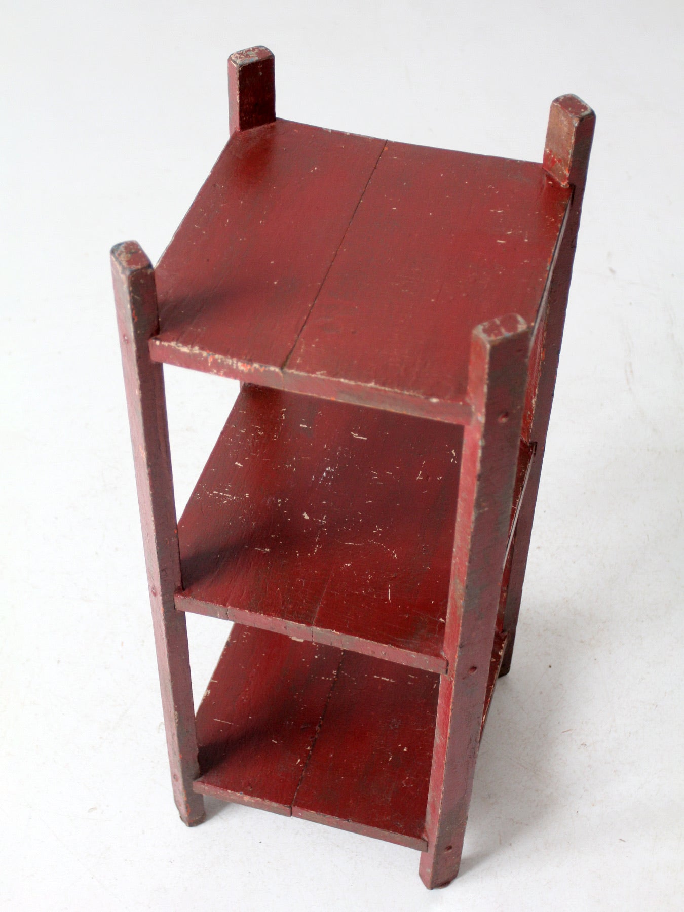 antique painted shelf stand