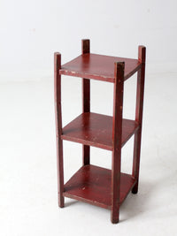 antique painted shelf stand
