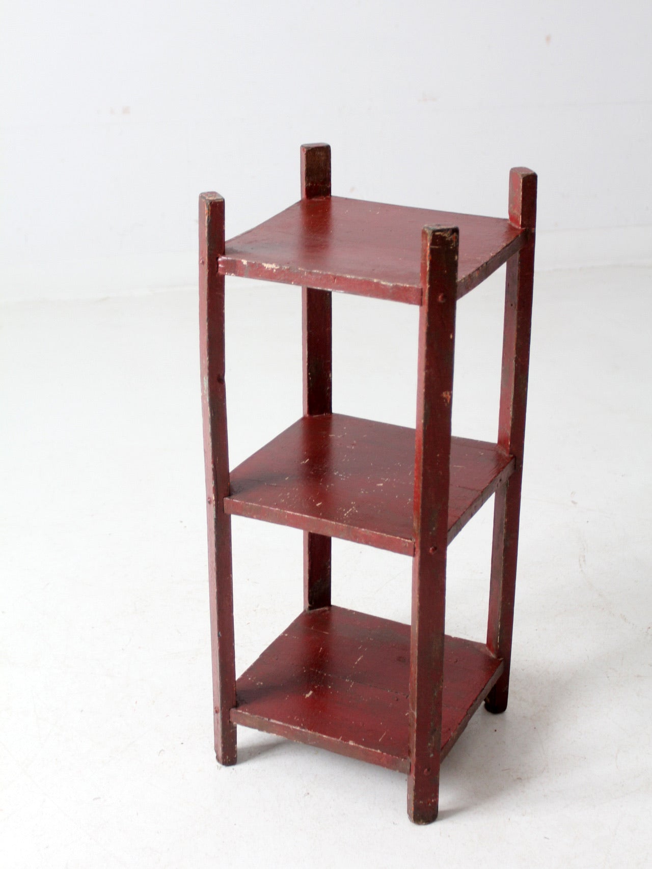 antique painted shelf stand
