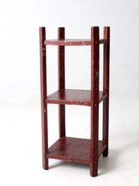 antique painted shelf stand