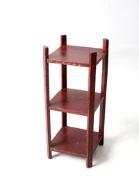 antique painted shelf stand