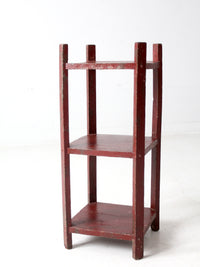antique painted shelf stand