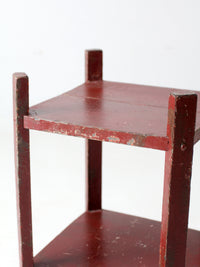 antique painted shelf stand
