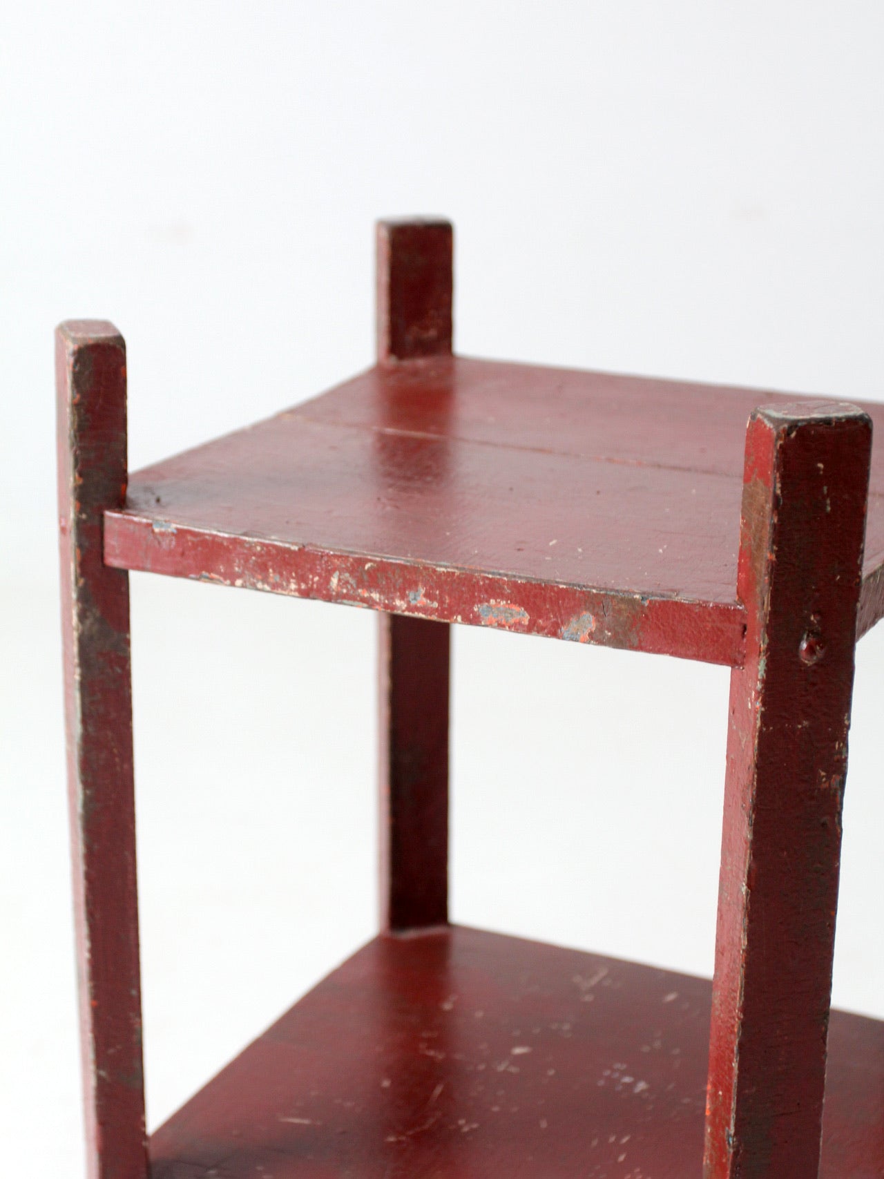 antique painted shelf stand