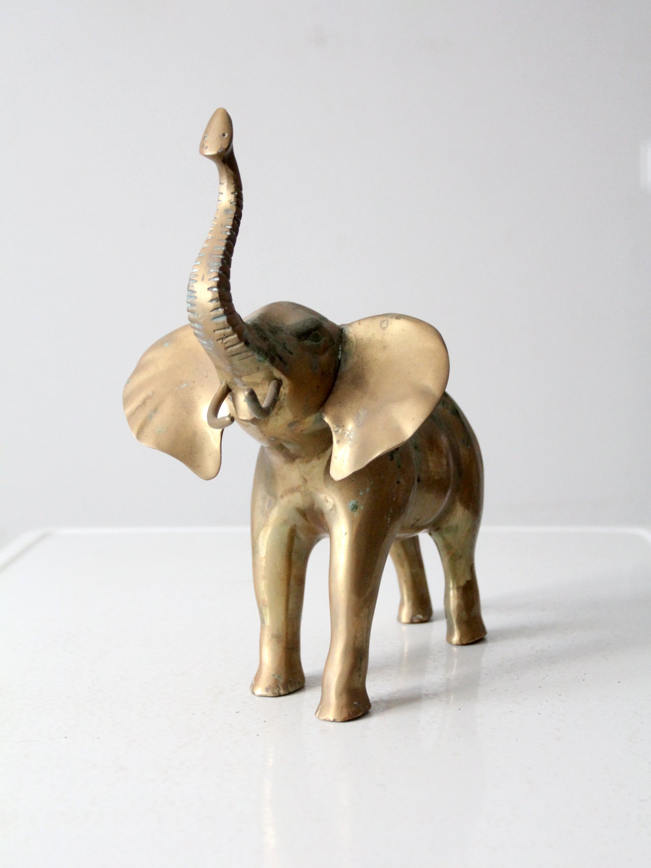 vintage brass elephant