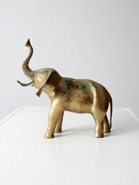 vintage brass elephant