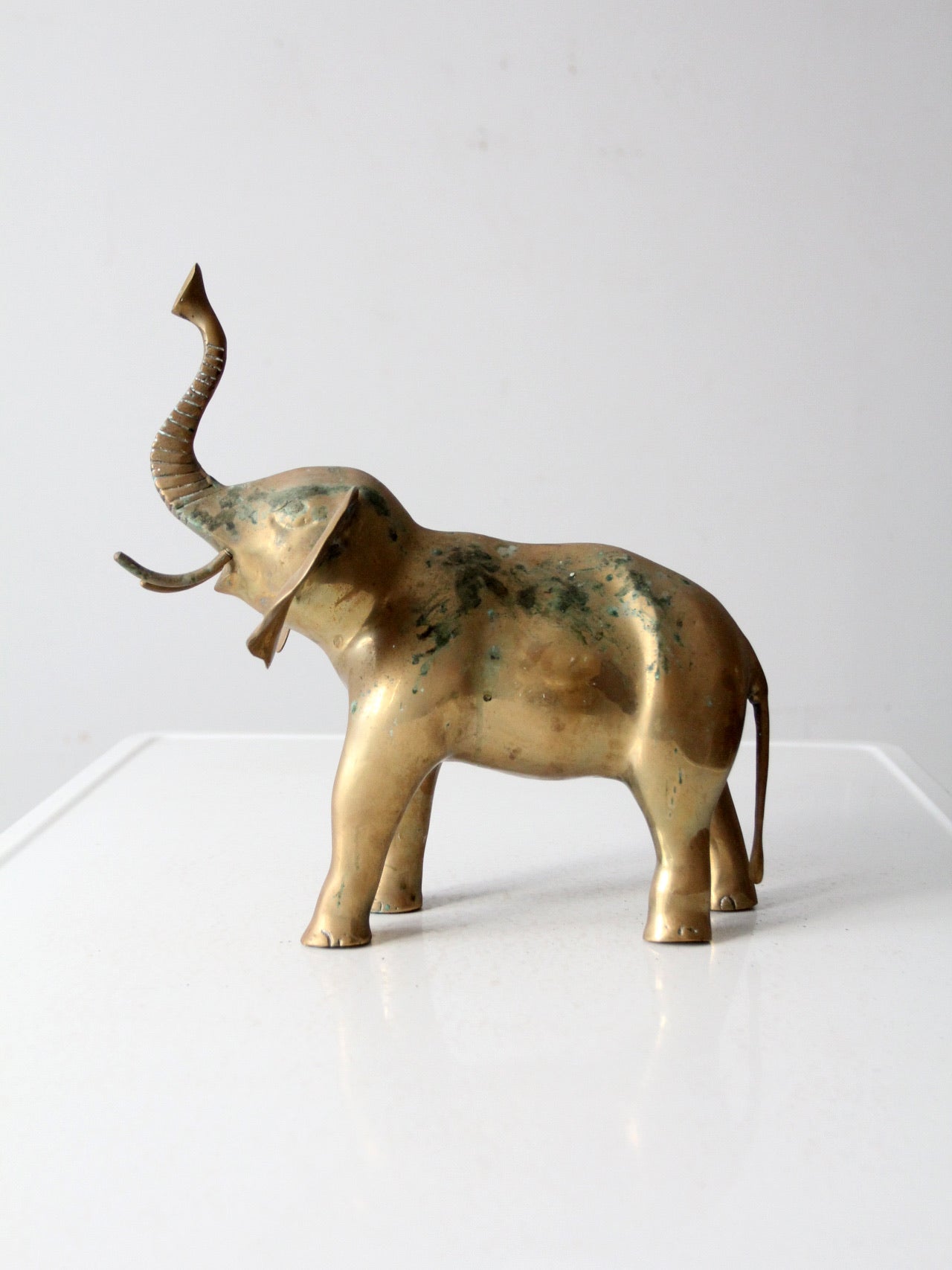 vintage brass elephant