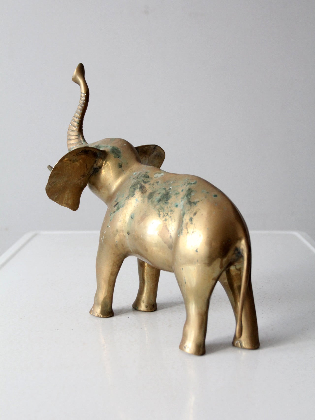 vintage brass elephant
