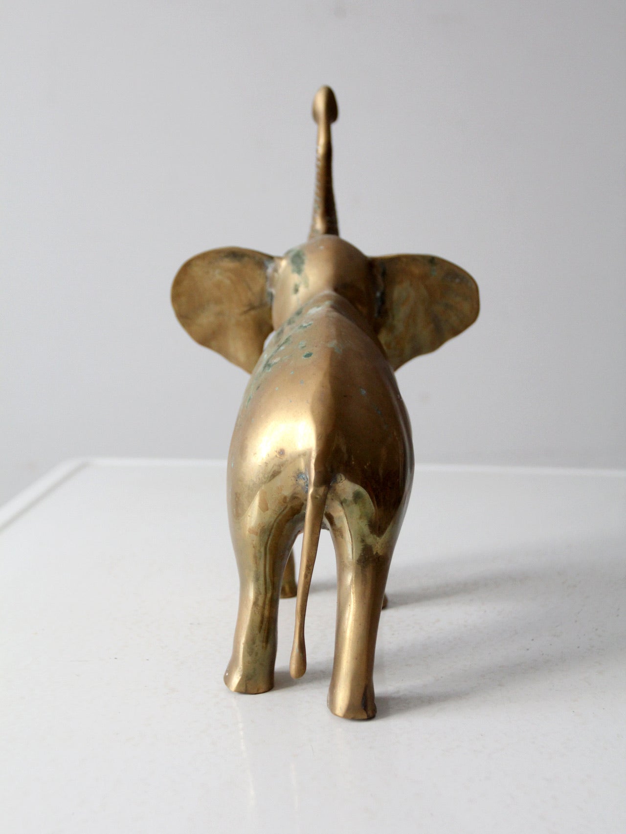 vintage brass elephant