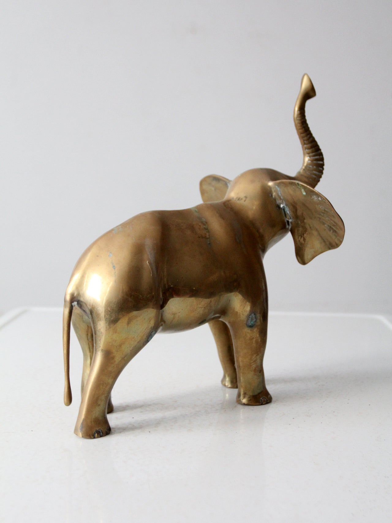 vintage brass elephant