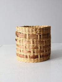 vintage woven basket
