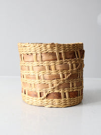 vintage woven basket
