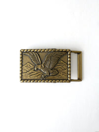 vintage brass eagle belt buckle