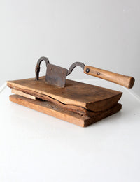 antique tobacco cutter tool