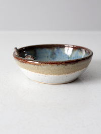 vintage studio pottery butterfly bowl