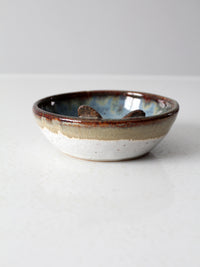 vintage studio pottery butterfly bowl
