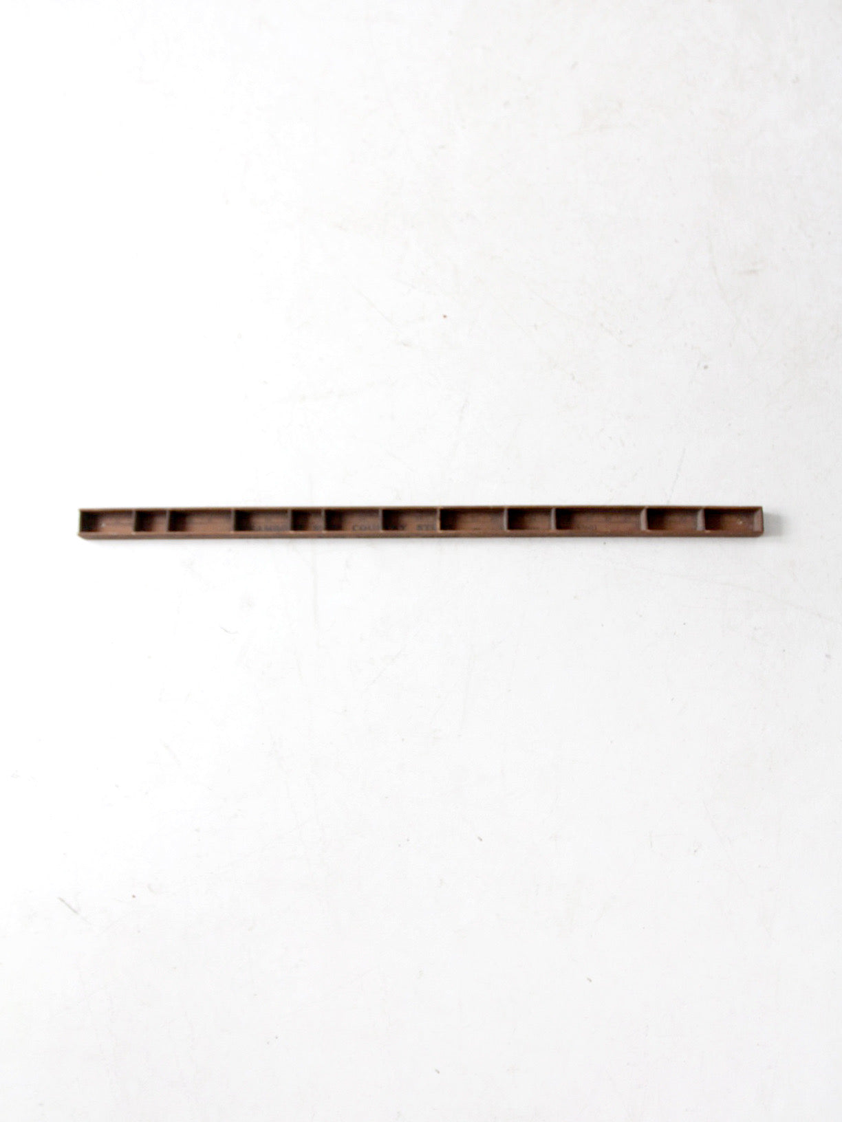 vintage yardstick desk organizer