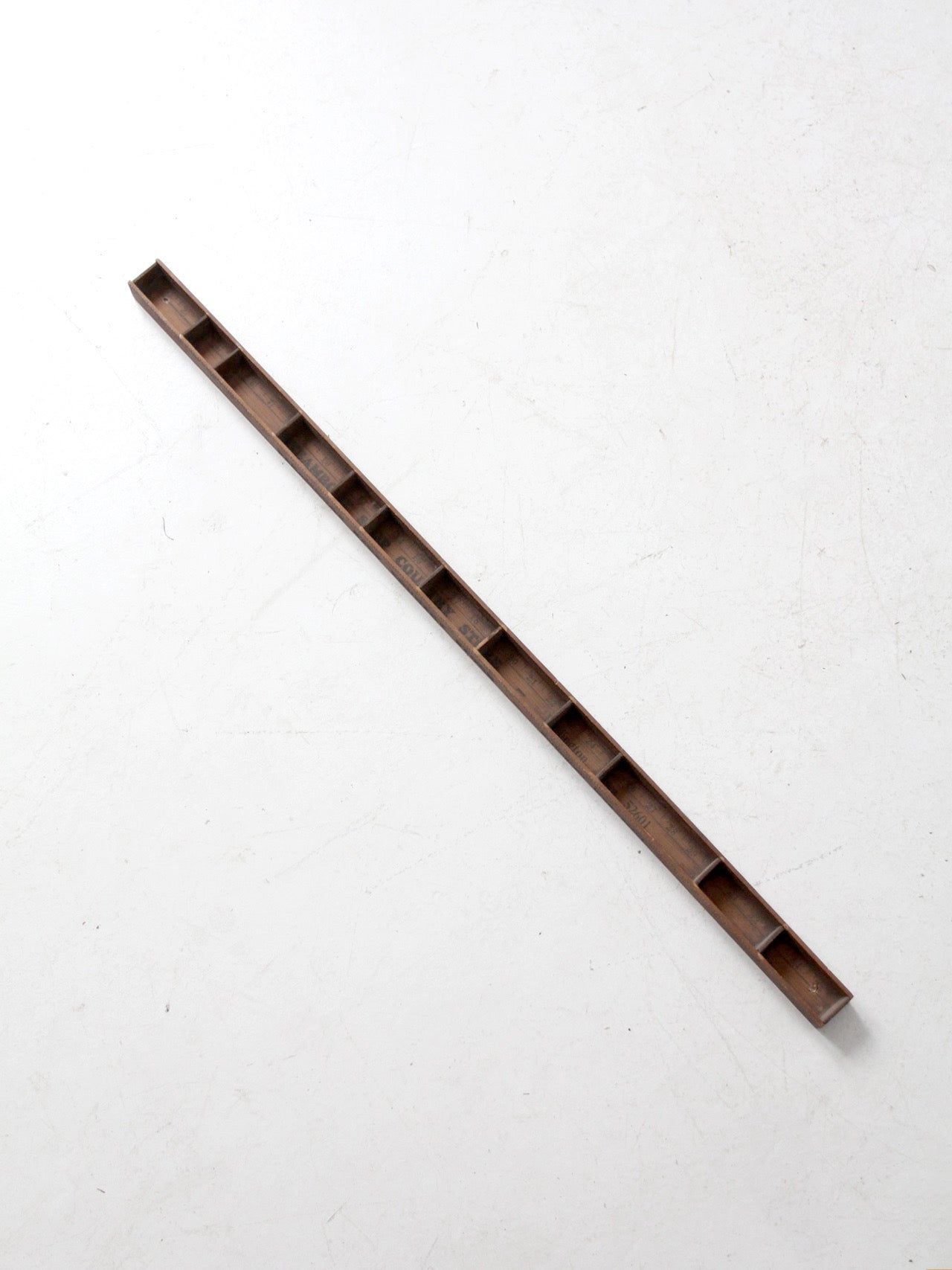 vintage yardstick desk organizer