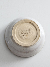 vintage studio pottery butterfly bowl