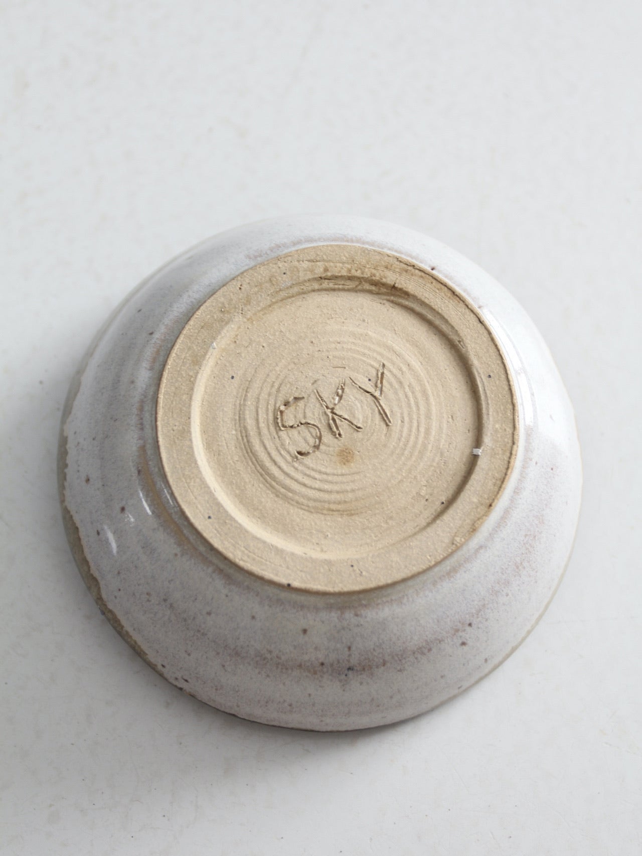 vintage studio pottery butterfly bowl