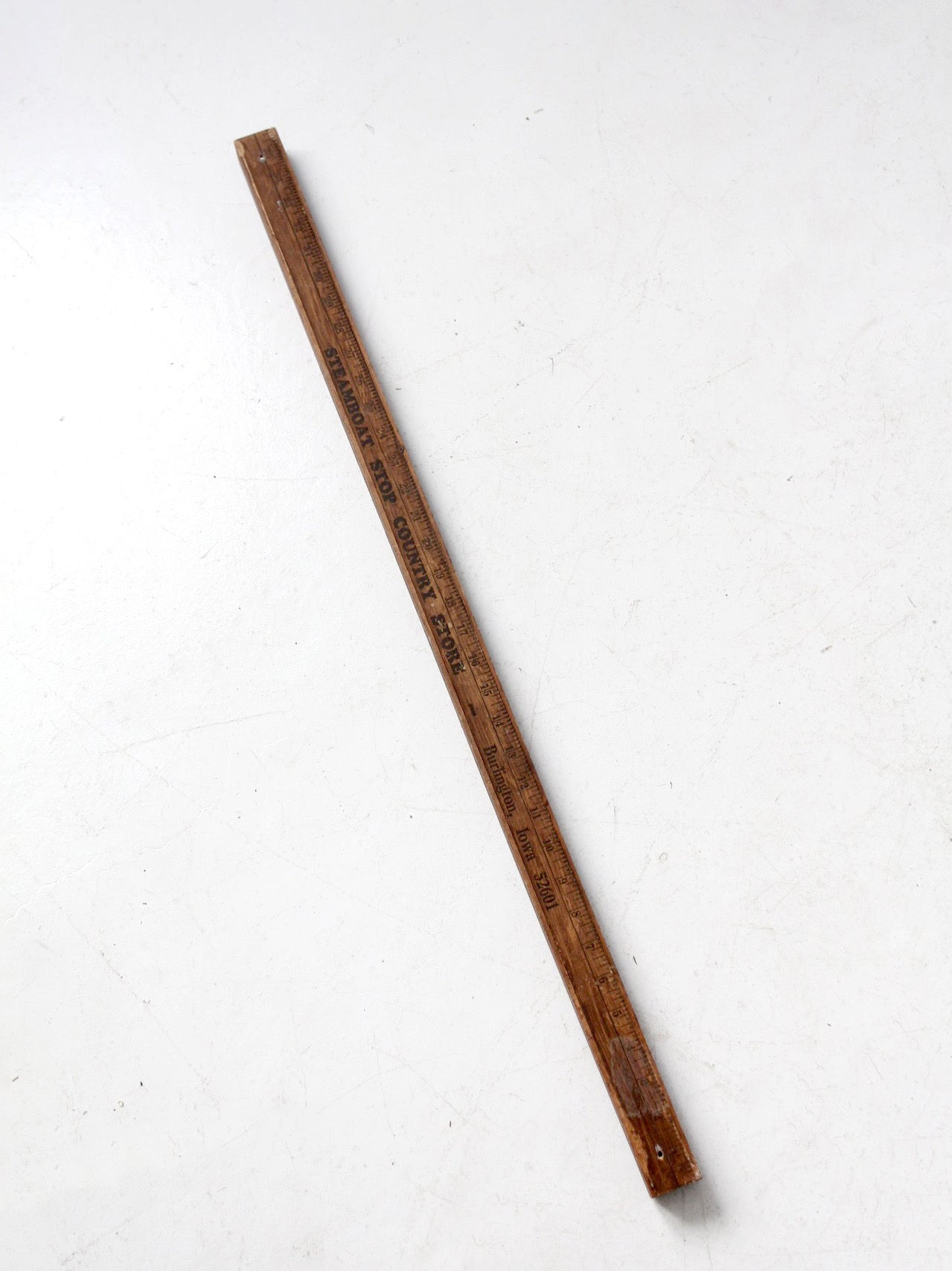 vintage yardstick desk organizer