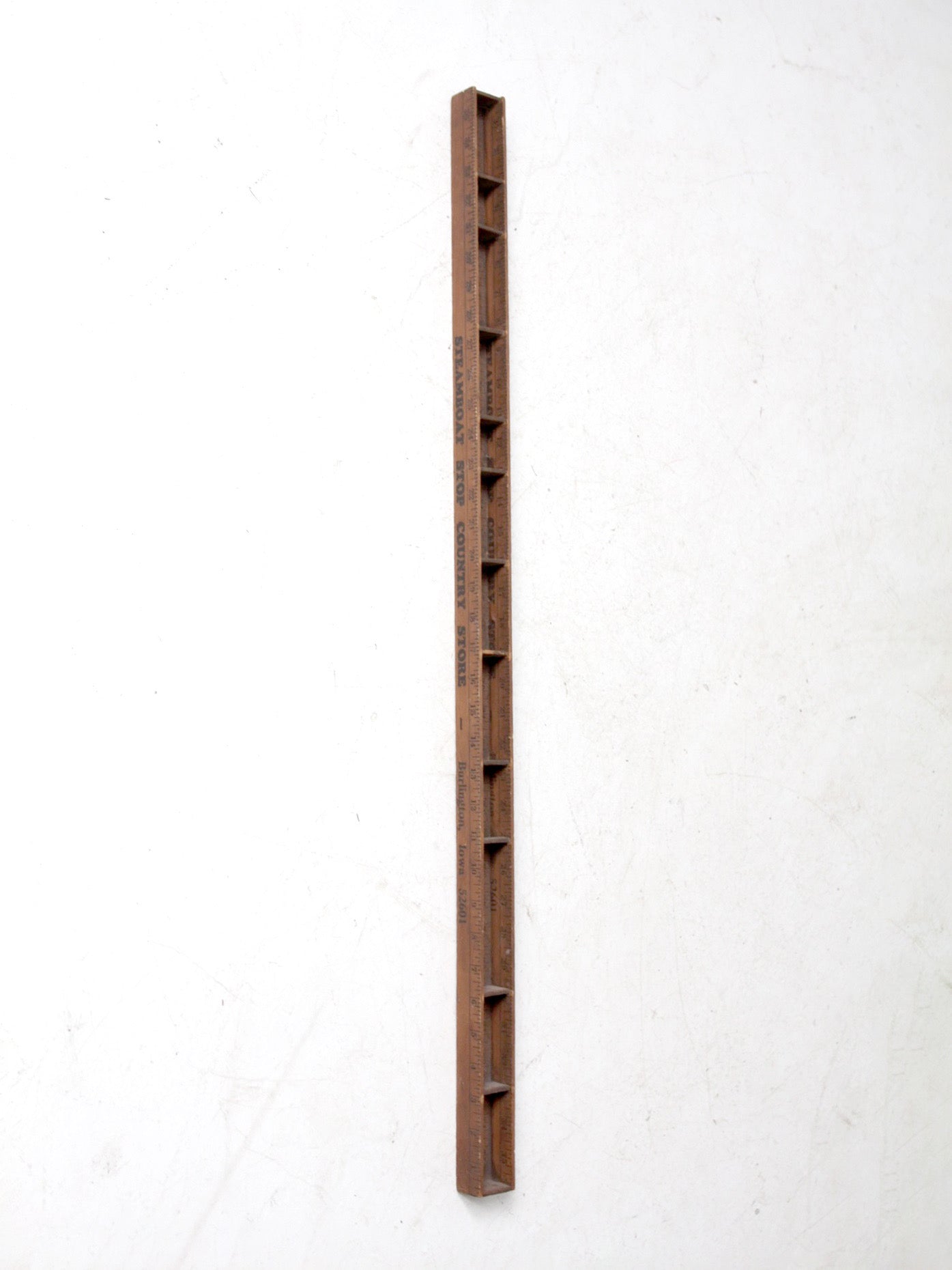 vintage yardstick desk organizer