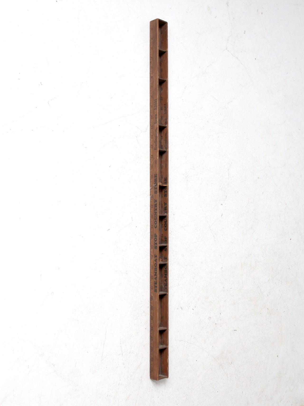 vintage yardstick desk organizer