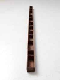 vintage yardstick desk organizer