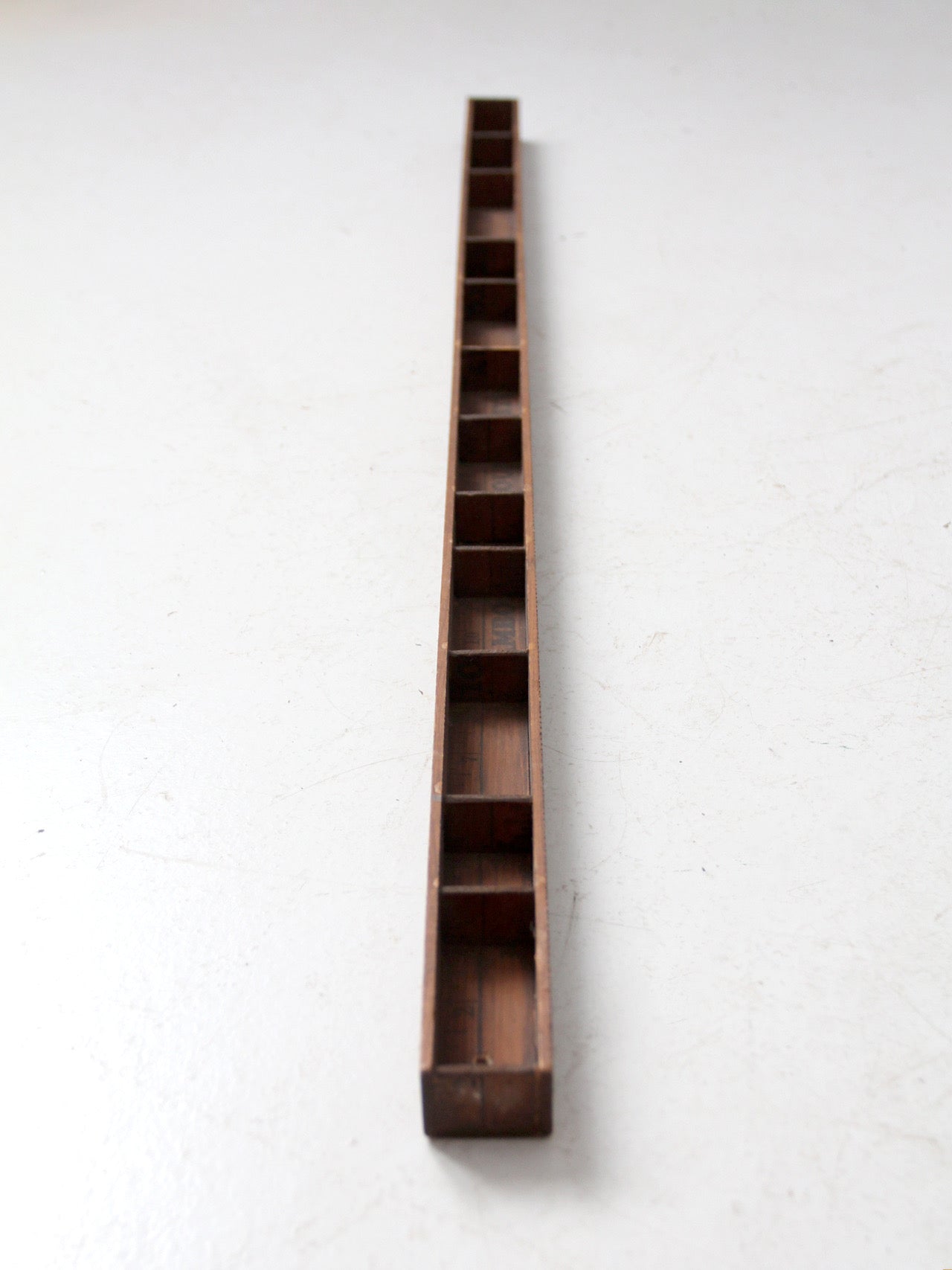 vintage yardstick desk organizer