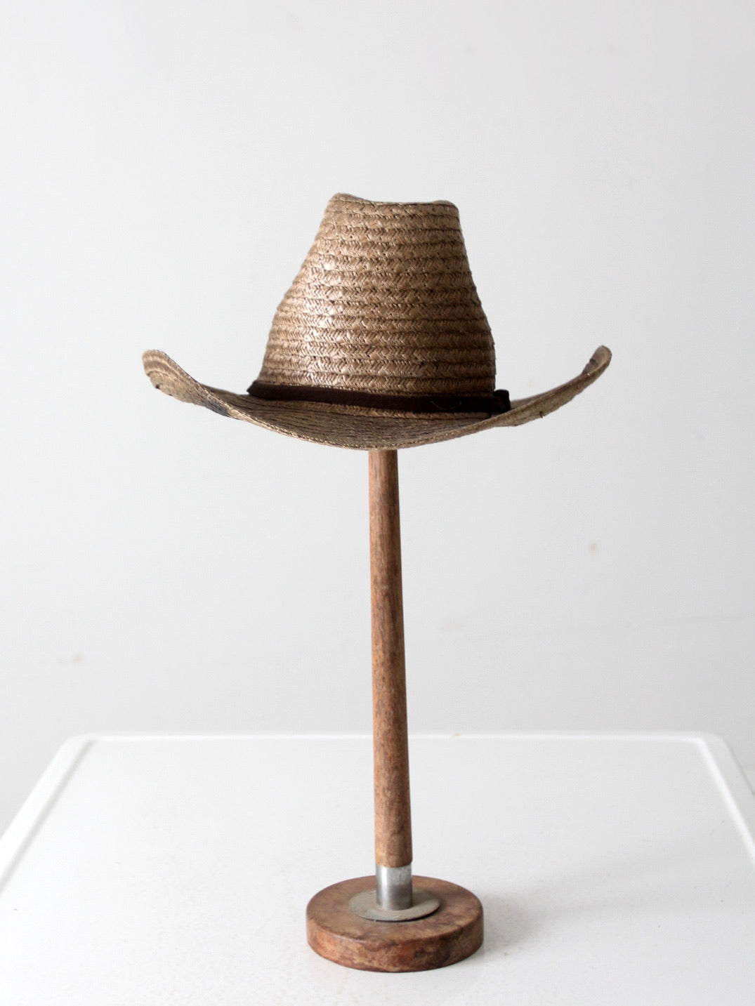 vintage western straw cowboy hat