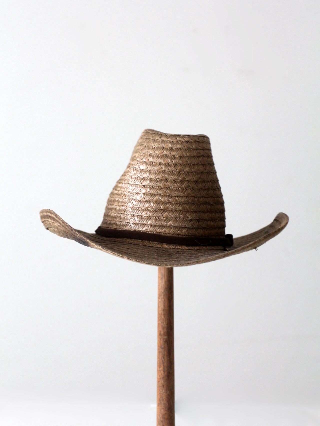 vintage western straw cowboy hat