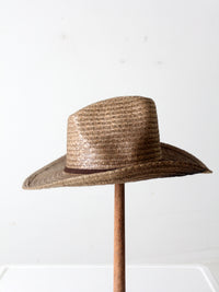 vintage western straw cowboy hat