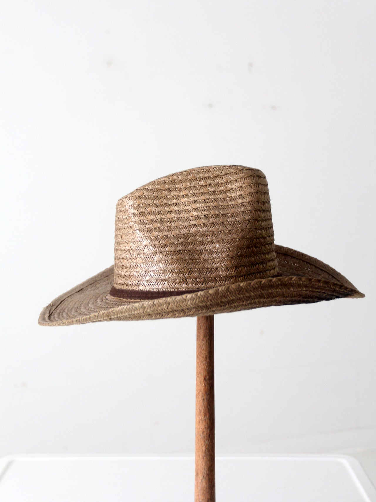 vintage western straw cowboy hat