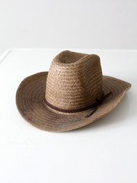 vintage western straw cowboy hat