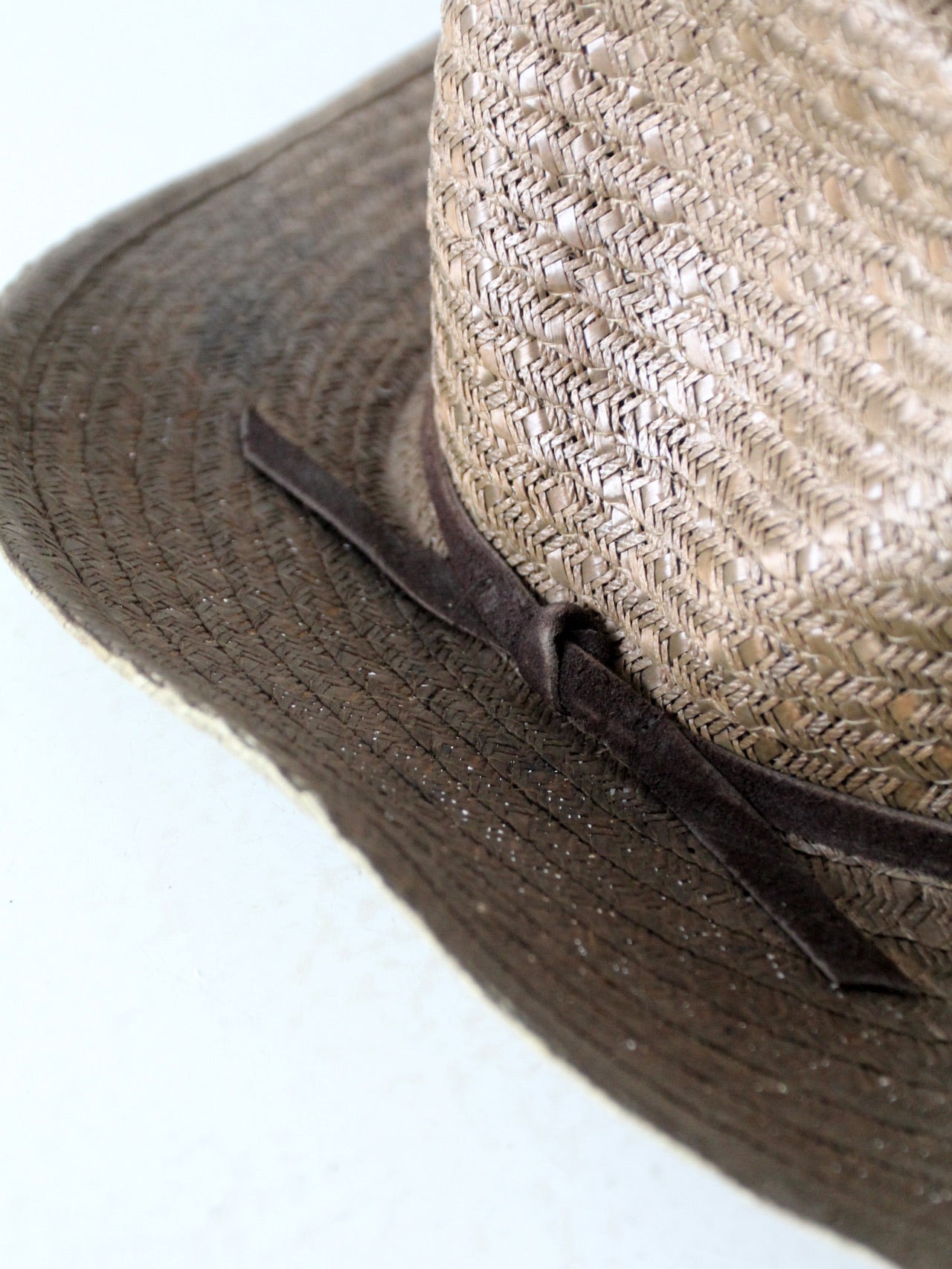 vintage western straw cowboy hat