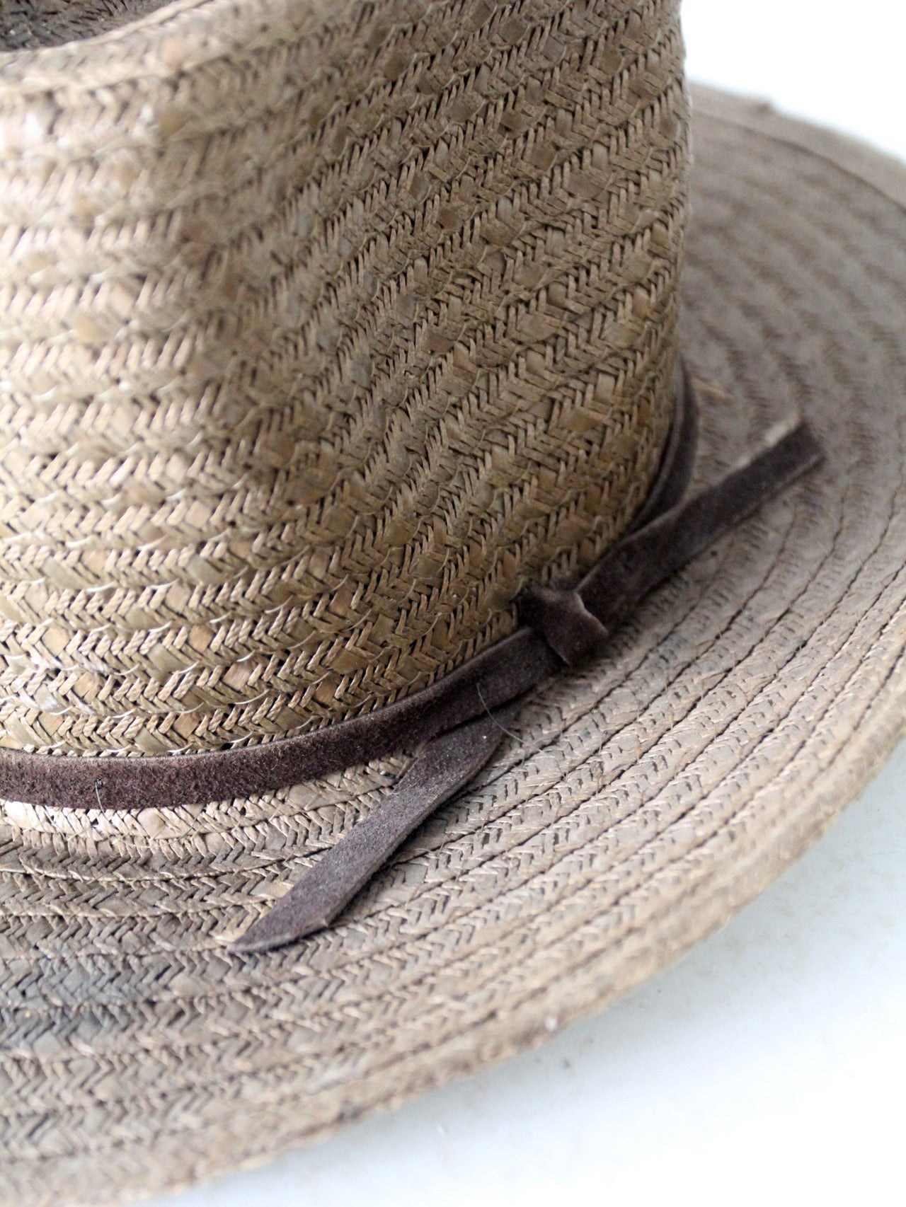 vintage western straw cowboy hat