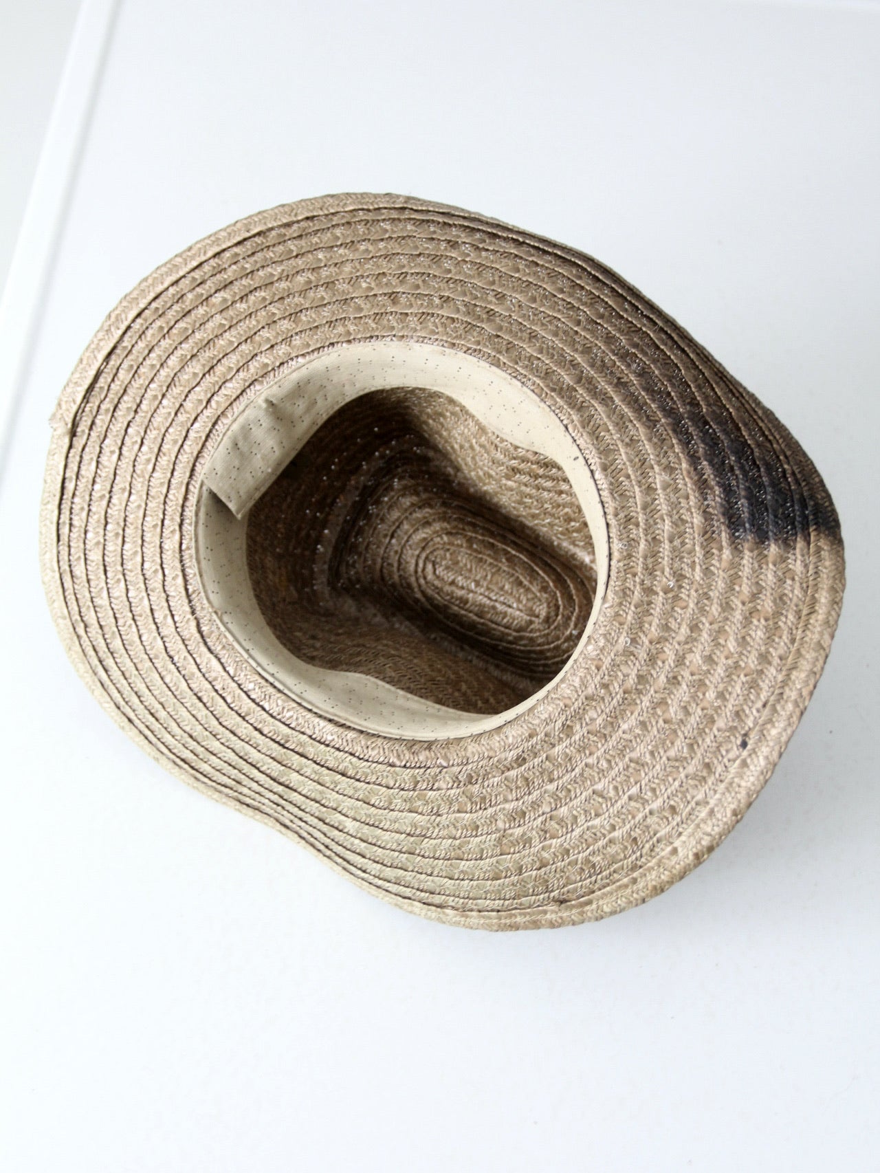 vintage western straw cowboy hat