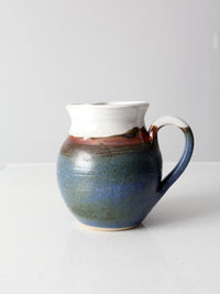 vintage studio pottery pitcher